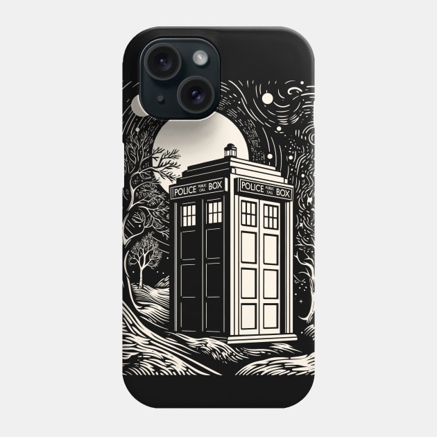 Tardis Tarot Phone Case by DesignedbyWizards