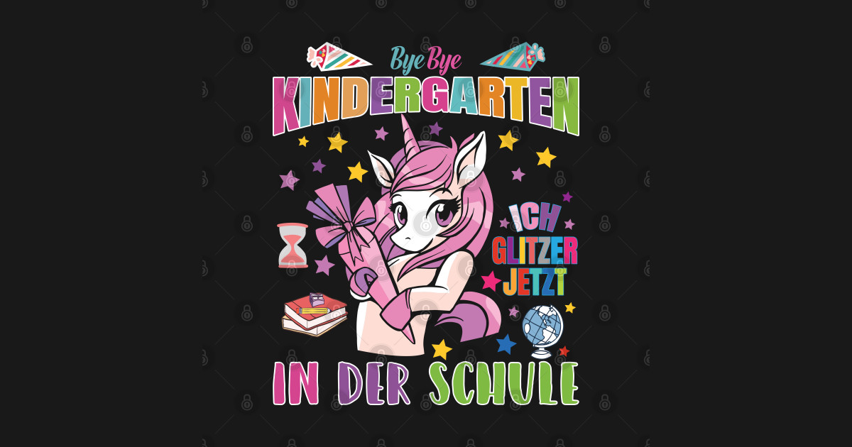 Einschulung Schulkind Einhorn Einschulung Sticker TeePublic