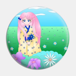 Spring Girl Pin