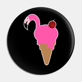 Flamingo Lover, Icecream Dripping Pin