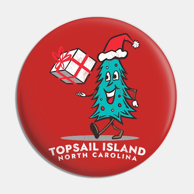 Topsail Island, NC Vacationing Christmas Tree Pin by Contentarama