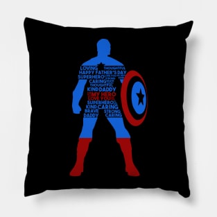 My Dad My Hero Superhero Dad Gift Pillow