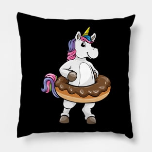 Unicorn with chocolate donat Pillow