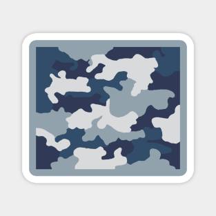 Camouflage Blue Magnet