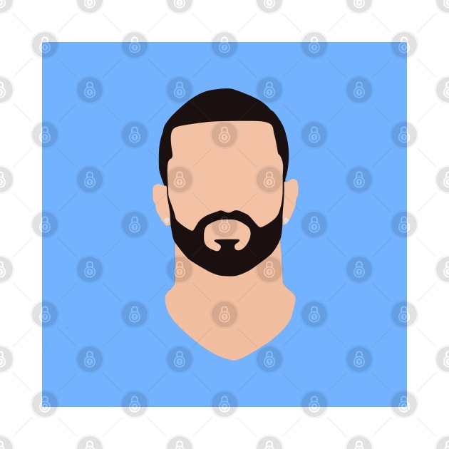 Kyle Walker Minimalistic Face Art by GotchaFace