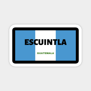 Escuintla City in Guatemala Flag Colors Magnet