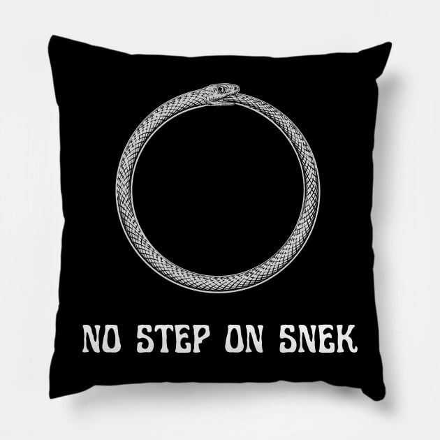 No Step On Snek Pillow by Syntax Wear