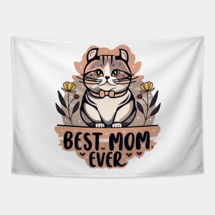 American Curl Cat Best Mom Ever Tapestry