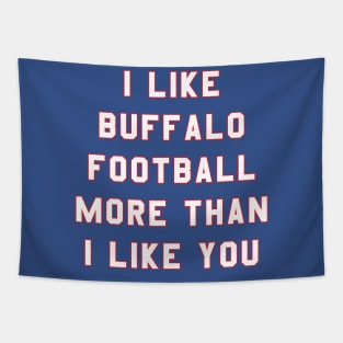 I like Buffalo football more than you Tapestry