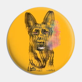 Double Stoned Darn Doggie Club Pin