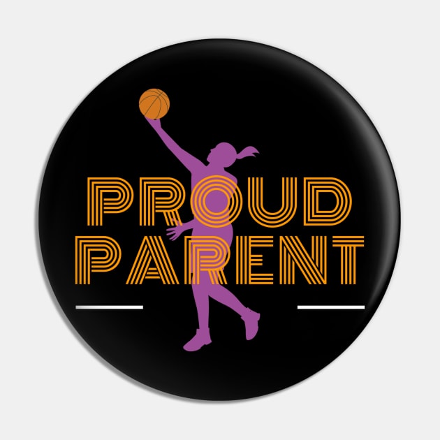 Female Basketball Parent Pin by Success Is A Choice