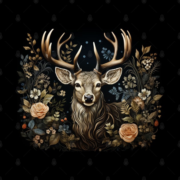 Cottagecore Aesthetic Deer by AI Art Originals