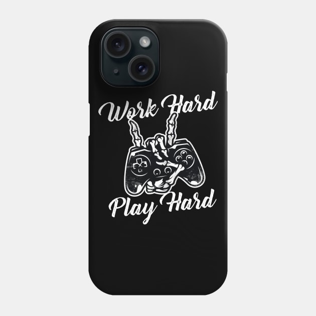 Work Hard Play Hard Phone Case by Printadorable