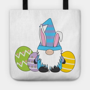 Blue Easter Gnome Garden Gnome Tote