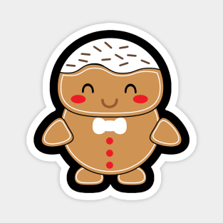 Cute Gingerbread Man Magnet