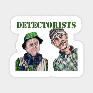 My Illustration of Metal Detectorists Lance and Andy Magnet