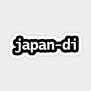 Japandi Minimal Typography White Text Magnet