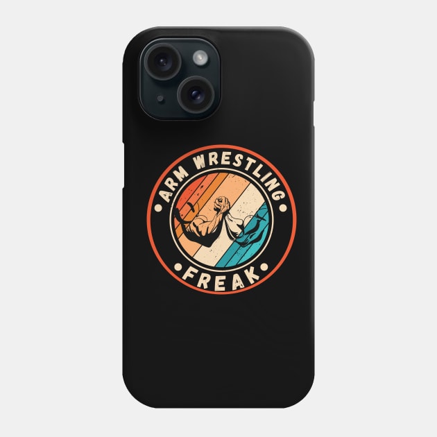 Arm Wrestling Retro Phone Case by footballomatic