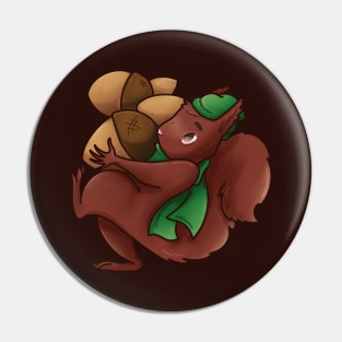 Fall Squirrel Pin