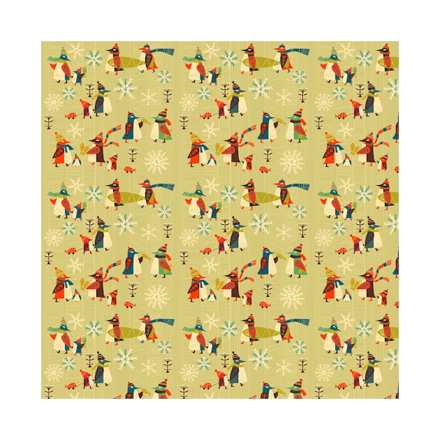 Penguin Pattern by AnnieWijaya