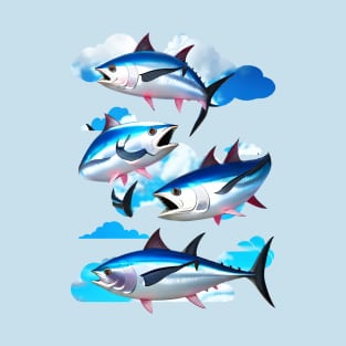 Tuna flying in the sky T-Shirt