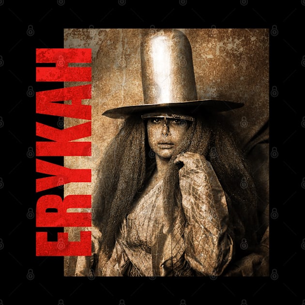 TEXTURE ART- Erykah Badu - Retro Aesthetic Fan Art 2 by ZiziVintage