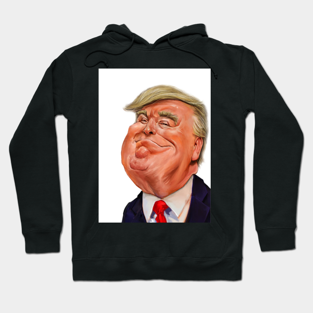 trump face hoodie