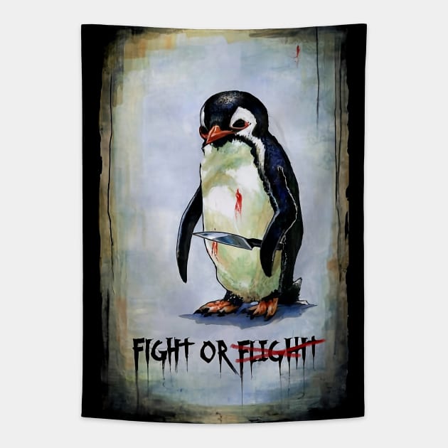 Fight or flight Tapestry by Bertoni_Lee