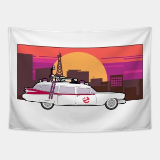 Ecto 1 Ghostbuster Tapestry