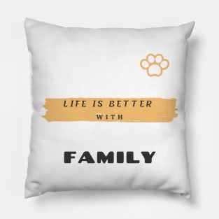 father's day with family Pillow