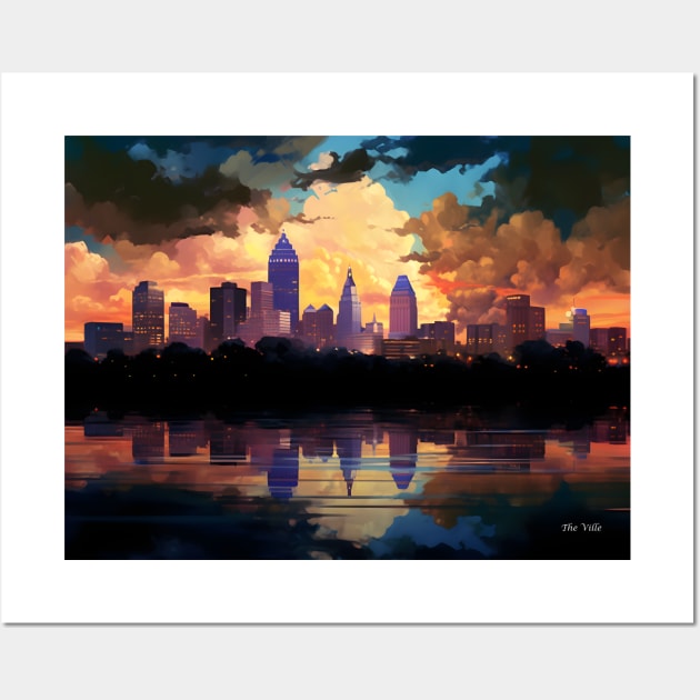 Louisville Skyline Louisville Kentucky Cityscape Art Print 