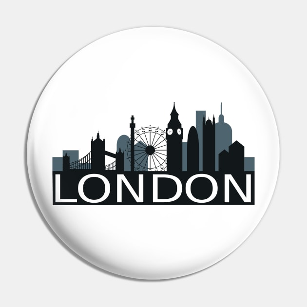 London Skyline Pin by FelippaFelder