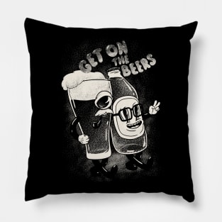 Beer | Get on the Beers (for black) Pillow