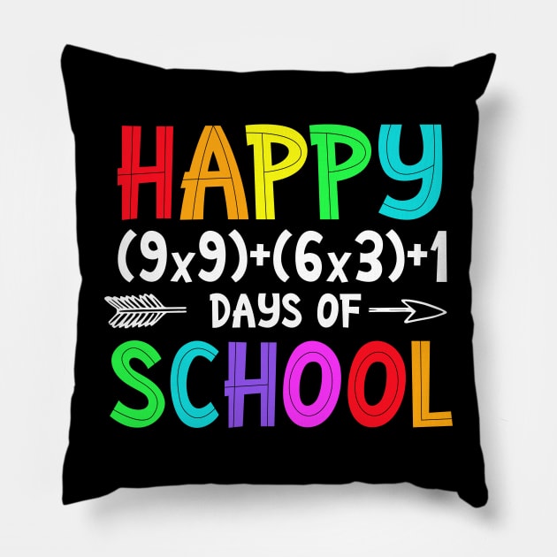 Funny Math Formula Happy 100 Days of School Back to School Pillow by _So who go sayit_