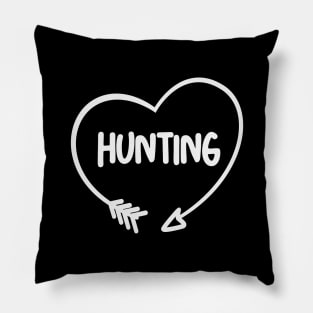 I Love Bow and Arrow Hunting Pillow