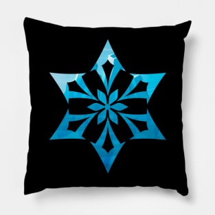 Cryo Element Iceberg background | Genshin Impact Pillow