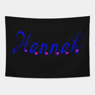 Top 10 best personalised gifts 2022  - Hannah - personalised,personalized name with pink daisies Tapestry