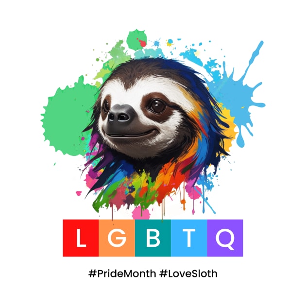 Sloth LGBTQ by Palita Design