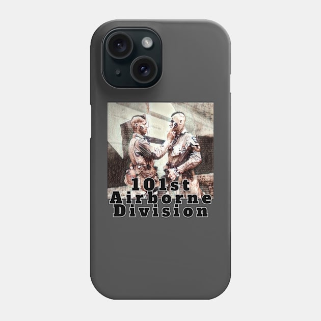 101st Airborne Division - D-Day World War II Phone Case by Desert Owl Designs