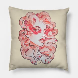 Red Medusa Pillow