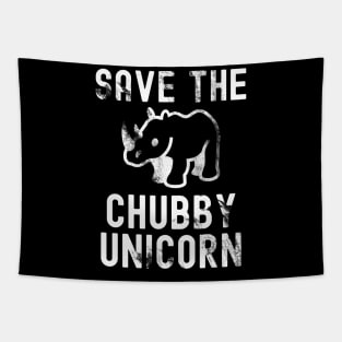 Save The Chubby Unicorn Tapestry