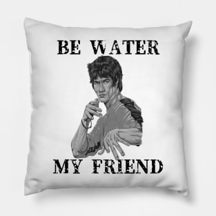 Movie Bruce Jeet Kune Do Be Water Lee Vintage Pillow