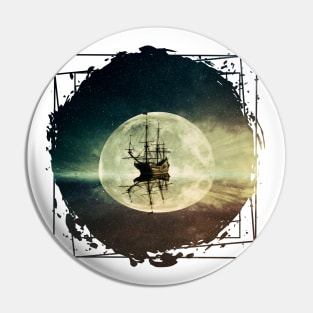 moonlight ship Pin