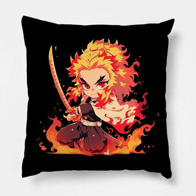 rengoku Pillow by pokermoment