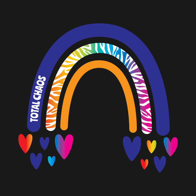 Total Chaos Awareness Rainbow with hearts by Teamtsunami6