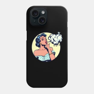 smoke woman Phone Case