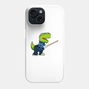 Cartoon TREX doing Kendo Phone Case