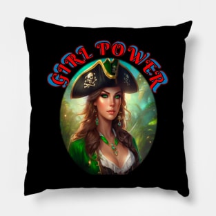 Girl power, purple pirate queen Pillow