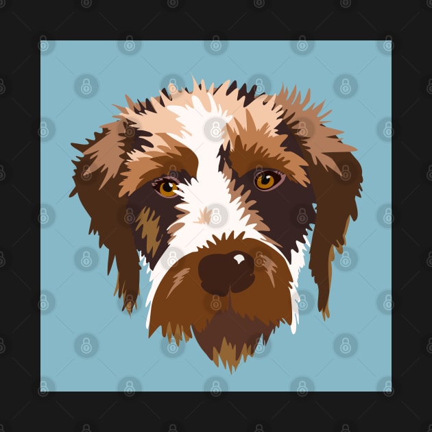 German Wirehaired Pointer Dog by NattyDesigns