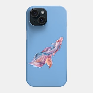 Colorful Pink Betta Fish Phone Case